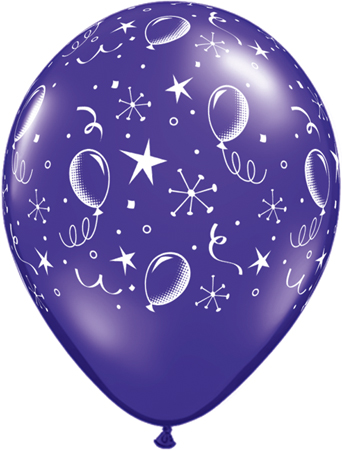 Ballons Qualatex Impression Animaux de l&#039;oc&eacute;an assortis 11  (28cm) poche de 25